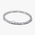 Oval cuban chain sterling silver bracele 594227C01-20 (High Resolution)