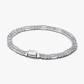 Oval cuban chain sterling silver bracele 594227C01-18 (High Resolution)