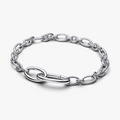 Sterling silver oval link bracelet 594678C00-3 (High Resolution)