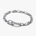 Sterling silver oval link bracelet 594678C00-4 (High Resolution)