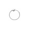Snake chain sterling silver T-bar heart bracelet 599285C00-17 (High Resolution)