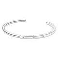 Pandora Logo Iconic Silver Open Bangle 599493C00-1