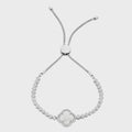 Sterling Silver Mother Of Pearl & Cubic Zirconia Friendship Bracelet M3323