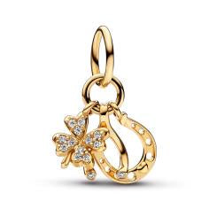 Clover~ wishbone and horseshoe 14k gold 752337C01
