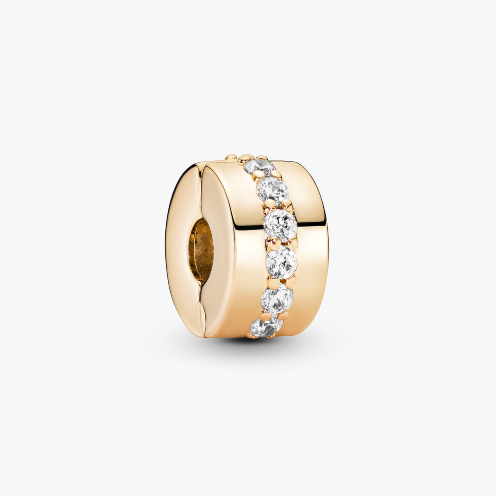 Sparkling Line 14k Gold Clip w Clear CZ 759518C01 (High Resolution)