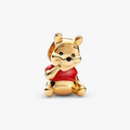 Disney Winnie the Pooh 14k gold-plated charm with red and black enamel 762212C01 (High Resolution)