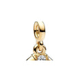 Moon 14k gold-plated mini dangle with clear cubic zirconia 762692C01 (High Resolution)