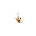 Project House Dragon Fire 14k gold-plated dangle with salsa red crystal and red lab-created opal 762972C01 (High Resolution)