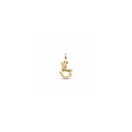 Rocking unicorn 14k gold-plated dangle with clear cubic zirconia and shimmering white enamel 762978C01 (High Resolution)