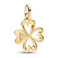 Clover 14k gold-plated medallion with cl 763034C01