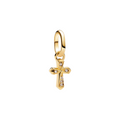 Cross 14K gold-plated mini dangle with clear cubic 763044C01