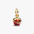 Disney Villains Evil Queen apple 14k gold-plated dangle with red Murano glass 763421C01 (High Resolution)