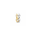 Handcuffs sterling silver and 14k gold-plated splittable dangle 763435C00 (High Resolution)