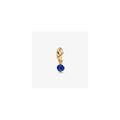 14k Gold-plated dangle with sea aqua blue crystal 763462C03 (High Resolution)