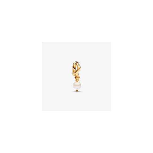 14k Gold-plated dangle with treated white freshwater cultured pearl 763462C06 (High Resolution)