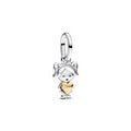 Girl sterling silver and 14k gold-plated dangle 763601C00