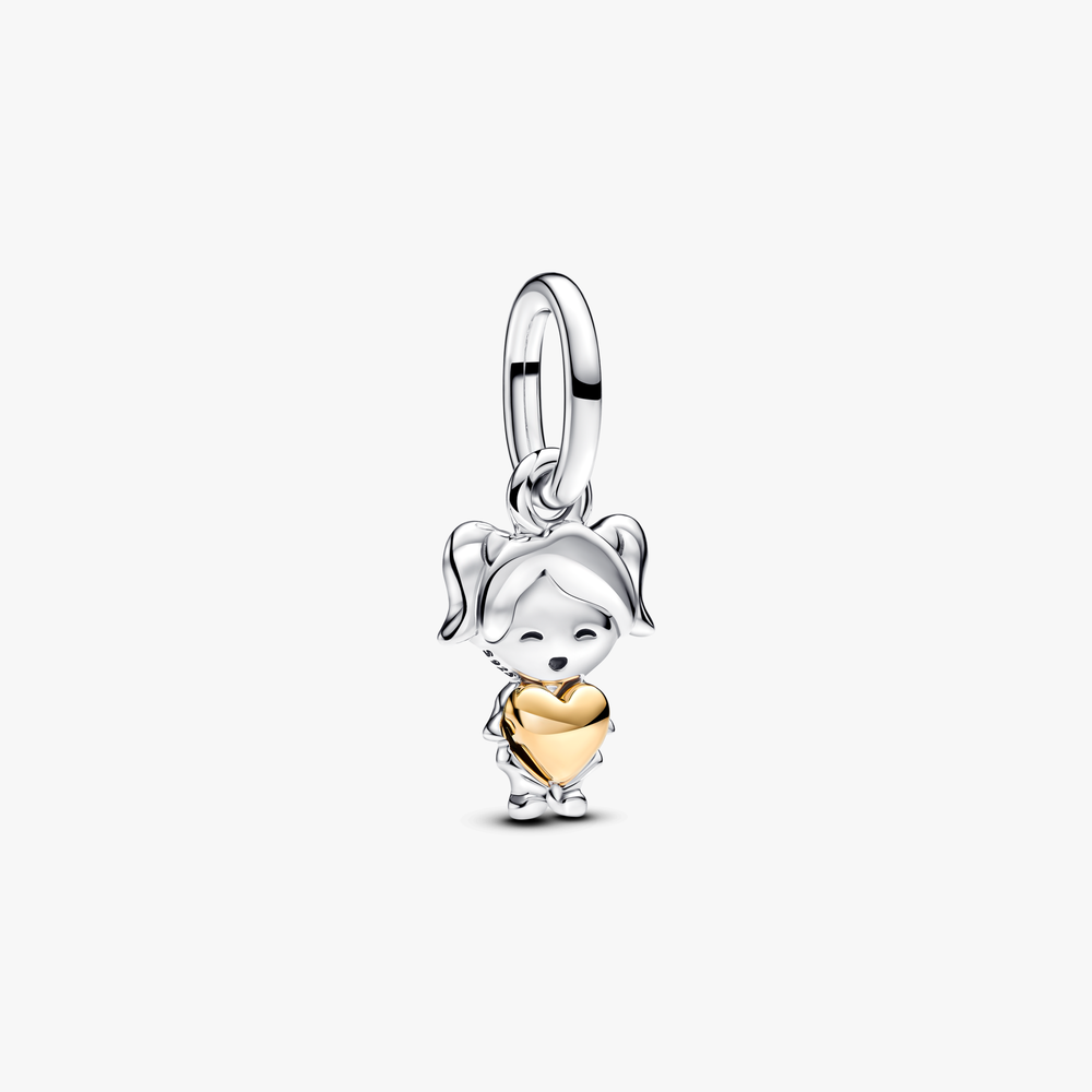 Girl sterling silver and 14k gold-plated dangle 763601C00 (High Resolution)
