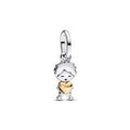 Boy sterling silver and 14k gold-plated dangle 763602C00