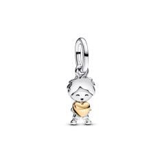 Boy sterling silver and 14k gold-plated dangle 763602C00