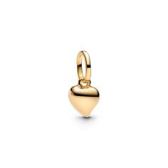 Asymmetrical heart 14k gold-plated mini dangle 763691C00