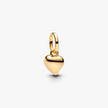 Asymmetrical heart 14k gold-plated mini dangle 763691C00 (High Resolution)