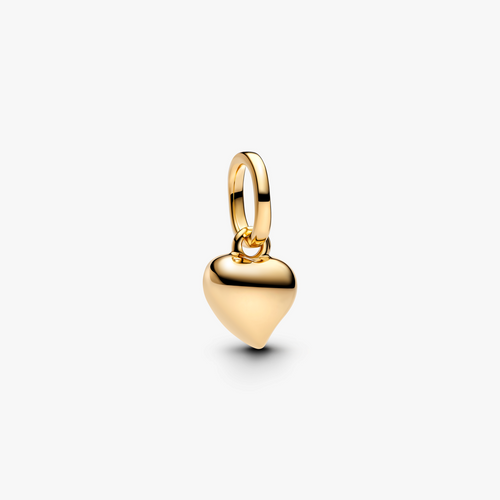 Asymmetrical heart 14k gold-plated mini dangle 763691C00 (High Resolution)