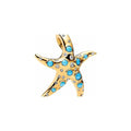 Pandora Gold PLate Starfish Pendant (High Resolution)