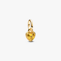 Heart 14k gold-plated mini dangle with yellow cubic zirconia 763862C01 (High Resolution)