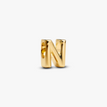 Letter N 14k gold-plated charm 763960C00 (High Resolution)