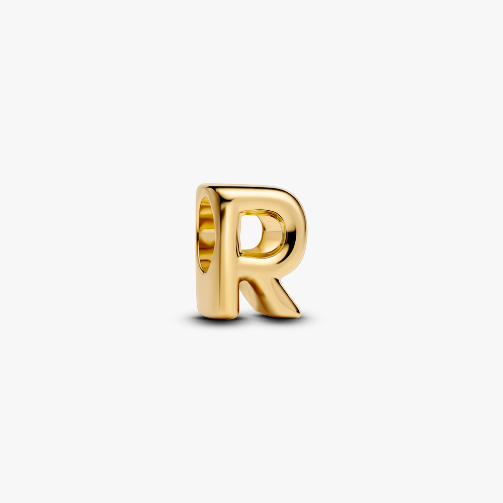 Letter R 14k gold-plated charm 763964C00 (High Resolution)