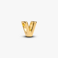 Letter V 14k gold-plated charm 763968C00 (High Resolution)