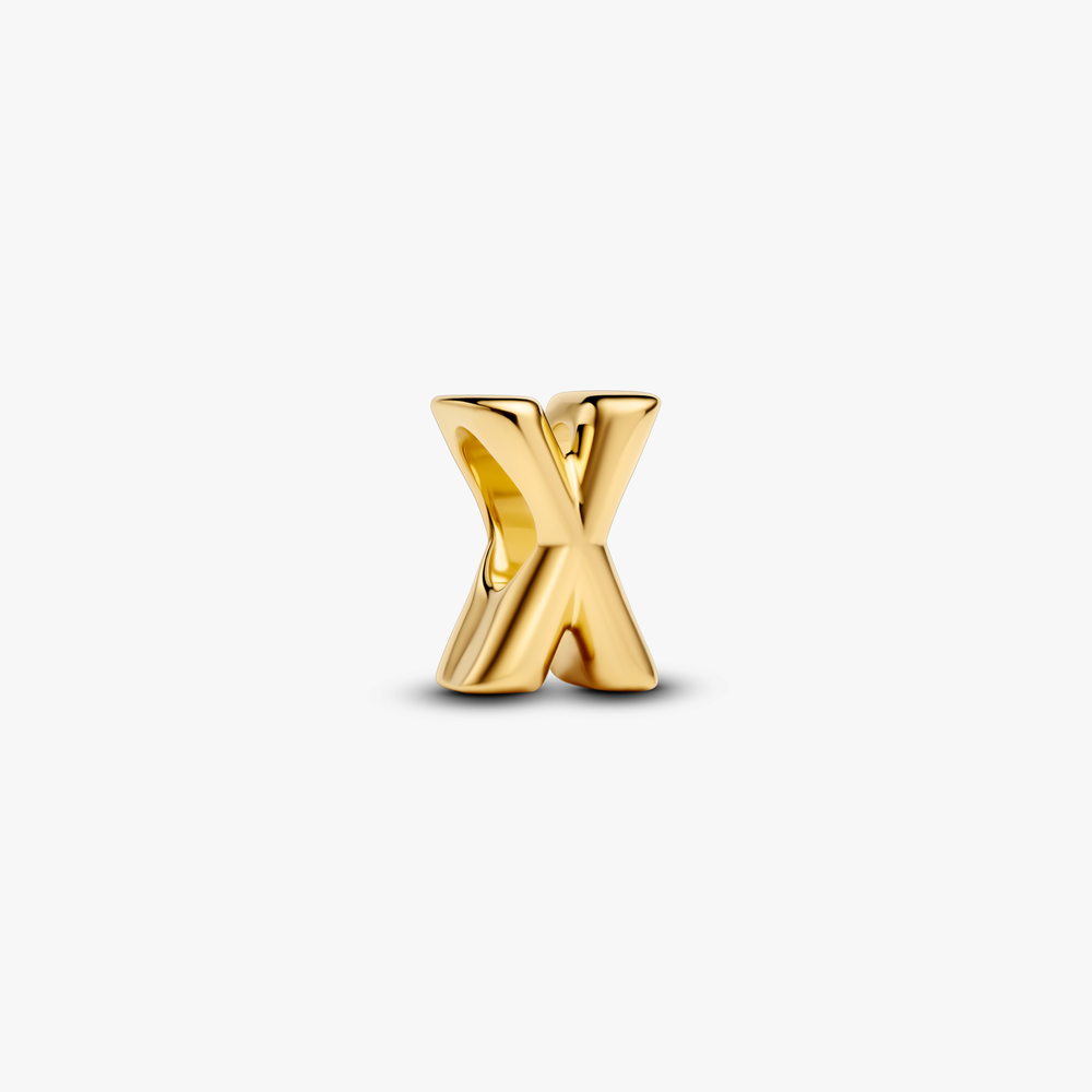 Letter X 14k gold-plated charm 763970C00 (High Resolution)