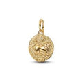 Lion 14k gold-plated medallion with clea 763974C01