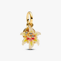 Disney Tangled Flower 14k gold-plated double dangl 764020C01 (High Resolution)