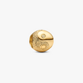 Textured yin and yang 14k gold-plated mini charm 764045C00 (High Resolution)