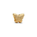 Textured butterfly 14k gold-plated mini charm 764046C00