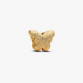 Textured butterfly 14k gold-plated mini charm 764046C00 (High Resolution)