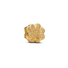 Textured clover 14k gold-plated mini cha 764047C00