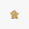 Textured star 14k gold-plated mini charm 764050C00 (High Resolution)
