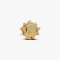 Textured sun 14k gold-plated mini charm 764052C00 (High Resolution)