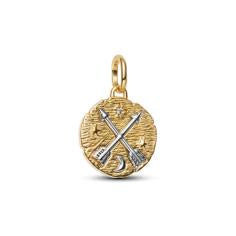 Crossing arrows sterling silver and 14k 764081C01