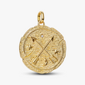Crossing arrows 14k gold-plated medallio 764084C01 (High Resolution)