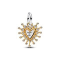 Heart sterling silver and 14k gold-plate 764141C01