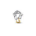 Home sterling silver and 14k gold-plated charm 764145C00