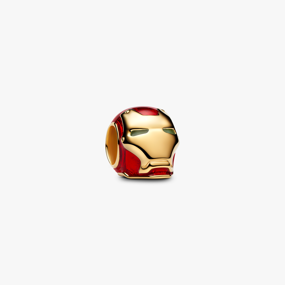 Marvel Iron Man 14k gold-plated charm with glow in the dark and red enamel 764213C01 (High Resolution)