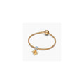 Dance card sterling silver and 14k gold-plated Dangle charm (High Resolution)