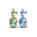 Bee and butterfly sterling silver and 14k gold-pla