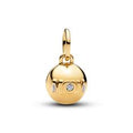Openable mom ball 14k gold-plated dangle with clea 764457C01