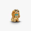 Disney Lady 14k gold-plated charm black, pink, bro 764468C01 (High Resolution)