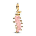 Caterpillar 14k gold-plated dangle with clear cubi 764489C01